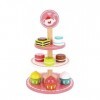 Tooky Toy 921 TY991 EA Wooden Dessert Stand, Red