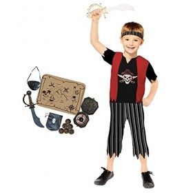 amscan 9911442 Costume de pirate garçon 4-6 ans Multicolore