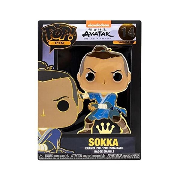 Loungefly Funko POP! Enamel Pin: Sokka - Avatar: The Last Airbender - le Dernier Maître de Lair Pin en Émail - Broche Fanta