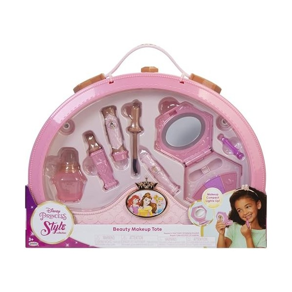 Disney Princess Style Collection Mallette avec Accessoires Beauté Imitation Maquillage 5 Accessoires pour ta Mise en beauté