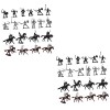 Toyvian 4 Ensembles Modèle De Cheval De Cavalerie Ensembles De Jeux pour Enfants Miniatures De Décor Médiéval Ensemble De Châ