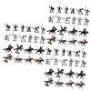 Toyvian 4 Ensembles Modèle De Cheval De Cavalerie Ensembles De Jeux pour Enfants Miniatures De Décor Médiéval Ensemble De Châ