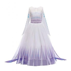 OBEEII Déguisements Princesse Elsa Robe Filles Costume et Accessoires Anniversaire Noël Halloween Carnaval Cosplay Fête Costu