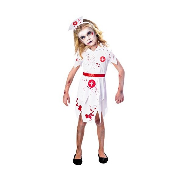  PKT 9902681 Costume dinfirmière zombie pour fille 11-12 ans 