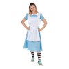 Bristol Novelty- Costume Lady Alice pour Femme Bleu Clair et Blanc, Adulte, AF167L