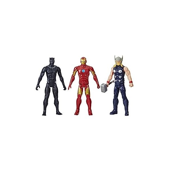 Marvel Figurines Titan Hero Series Black Panther Ironman Thor