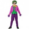 "EVIL CLOWN" tailcoat with shirt and vest, pants, tie, gloves - 116 cm / 4-5 Years 