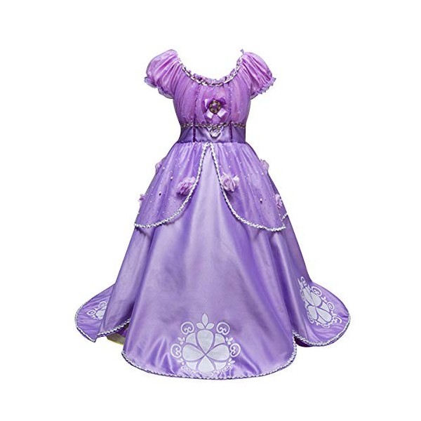 MYRISAM Robe de Sofia de Carnaval Déguisements Filles Princesse Costume de Raiponce Enfants Conte de Fée Halloween Cosplay No