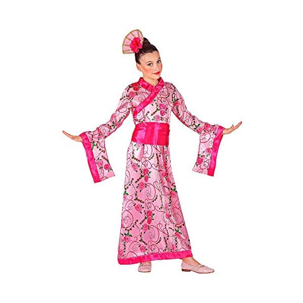 "ASIAN PRINCESS" kimono with belt, headpiece - 128 cm / 5-7 Years 