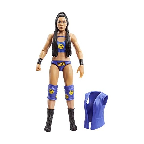 WWE Figurine daction de base Indi Hartwell, articulée de 15,2 cm à collectionner à partir de 6 ans