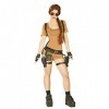 Amakando Costume de Dames Tomb Raider - L FR 44/46 | Costume de Lara Croft | Combinaison baroudeuse | Déguisement aventuriè