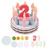 thoran 2 Pcs gâteau fête danniversaire - Gâteau danniversaire pour Petites Filles | Jeu en Bois gâteau danniversaire Cadea