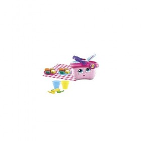 VTech - Mon Panier Pique-Nique Magique, Dinette Interactive, Cuisine Enfant, Trieur de Formes Bébé, 16 Pièces et Accessoires 