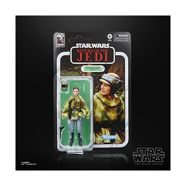 Star Wars Hasbro The Black Series, Princesse Leia Endor , Wars : Le Retour du Jedi, Figurine de 15 cm, F7051
