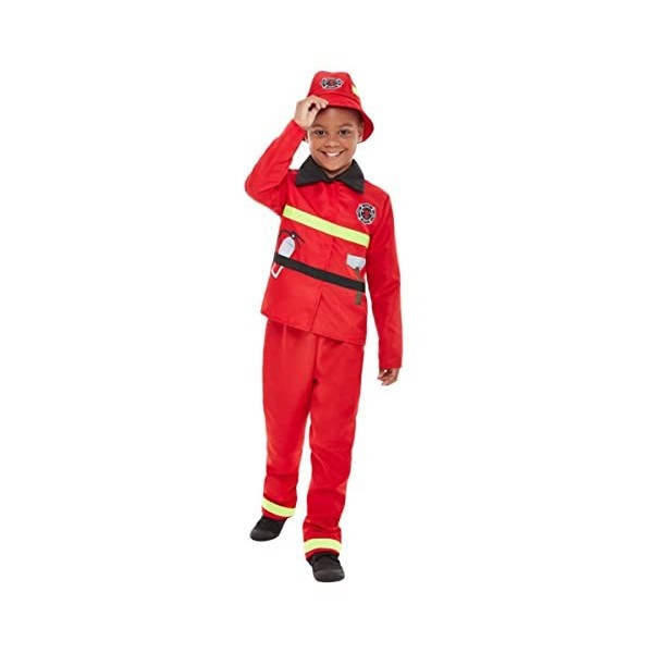 Smiffys 47715M Costume de pompier pour garçon - version anglaise