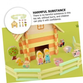 Toyvian 1 Ensemble Modèle De Maison en Rondins Jouet De Puzzle Jouets Jouet pour Enfants Jouet De Ferme pour Enfants Jouet De
