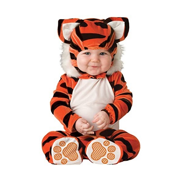 QIYUANT Déguisement Tigre Halloween Enfant Fille Garcon Bébé 0 à 3 Ans Déguisement Bebe Cosplay Costume Carnaval Fête Spectac