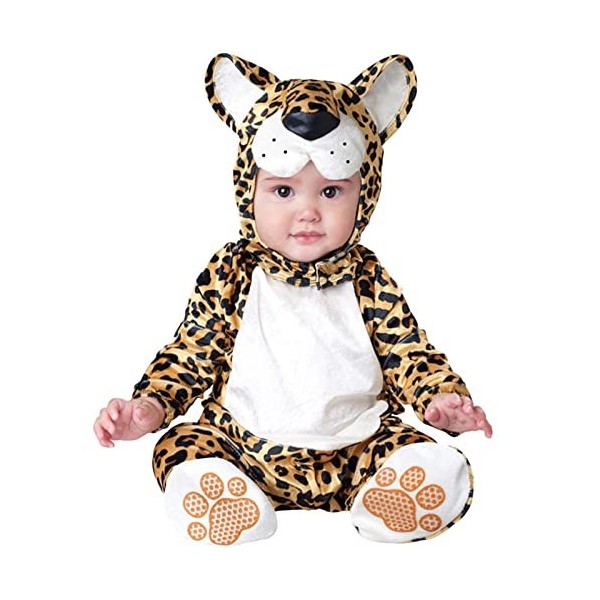 QIYUANT Déguisement Tigre Halloween Enfant Fille Garcon Bébé 0 à 3 Ans Déguisement Bebe Cosplay Costume Carnaval Fête Spectac