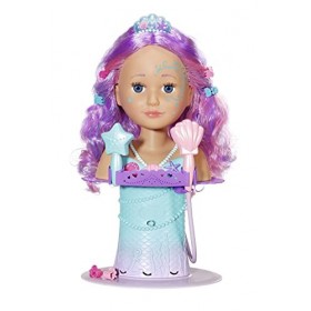 BABY born Sister Tête de Sirène à Coiffer - pour les Petites Mains, Jeu Créatif pour l’Empathie et les Aptitudes Sociales, 3 