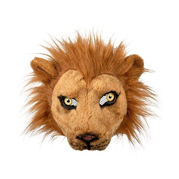 BOLAND BV Masque lion peluche adulte - Marron - Taille Unique