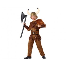 Atosa-61491 Costume-Déguisement Viking 5-6, Garçon, 61491, Marron, De De 5 à 6 ans