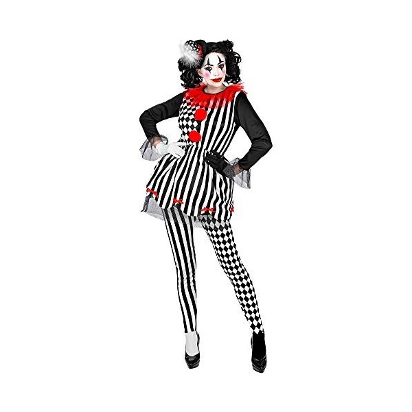 "EVIL HARLEQUIN" dress, leggings, mini hat - M 