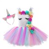 Robe de tutu de princesse licorne pour filles pour fête danniversaire de filles, Adorable robe de licorne pastel 8-9 ans 13
