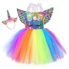 Robe de tutu de princesse licorne pour filles pour fête danniversaire de filles, Adorable robe de licorne pastel 8-9 ans 13