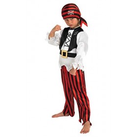 Rubies Déguisement de pirate raggy pour enfant - Taille L - 128 cm - 7-8 ans
