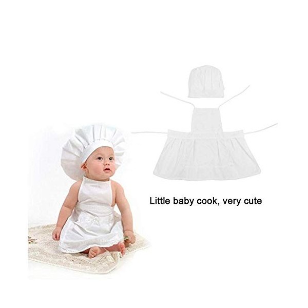 Garosa Bébé Costume Cuisinier Style Bébé Infant Nouveau-Né À La Main Chapeau Vêtements Bébé Photographie Props Set Enfant Cha