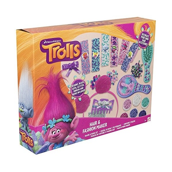 Sambro- Trolls Hair and Fashion Maker, TRO-2067, Multicolore