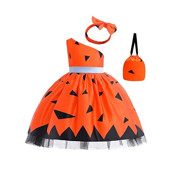 Xiaojiu DéGuisement Enfant Fille Déguisement Sorcière 2 Ans,Costume Halloween 3 Ans Robe De Chambre Enfant Fille Halloween Co