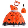 Xiaojiu DéGuisement Enfant Fille Déguisement Sorcière 2 Ans,Costume Halloween 3 Ans Robe De Chambre Enfant Fille Halloween Co