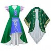 Odizli Costume dHalloween pour enfant - Costume de sorcière pour fille Hocus Pocus Sanderson Sisters - Robe de princesse - C