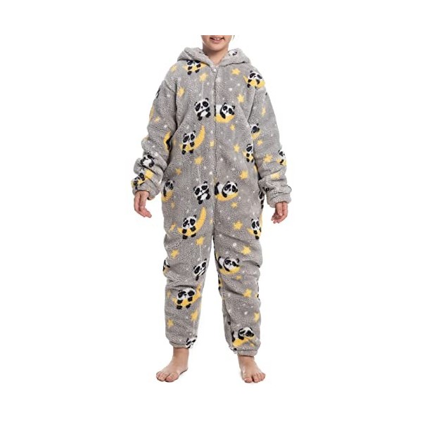 Enfants Onesie Pyjamas Doux Fuzzy One Piece Pyjamas Automne Hiver C