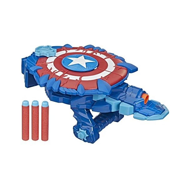 Marvel Avengers Mech Strike Monster Hunters Captain America Monster Blast Shield Jouet de Jeu de rôle pour Enfants à partir d