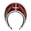 GRACEART Anne Boleyn Chapeau élisabéthain à capuche Tudor Coronet, Style-2 blanc , M