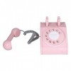 Jouets Téléphoniques Vintage, Banque de Pièces de Téléphone Fixe pour Enfants de 3 Ans et Plus pour la Maison Rose 