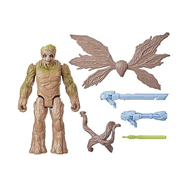 Marvel Studios Gardiens de la Galaxie Vol. 3, Titan Hero Series, Figurine Deluxe Blast N Battle Groot de 29 cm