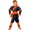 Ciao Dragon Ninja Black Costume Enfant Taille 7-9 Ans , Noir/Orange