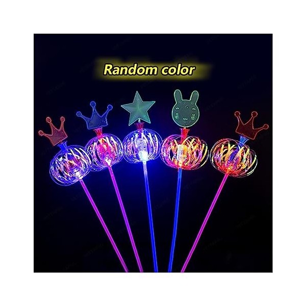 Rainbow Twirler Stick 15PCS Magic Party Bubble Wand Spin Twirl Swirl and Dazzle Fun Party Favor Color : 15PCS 