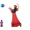 Atosa-95456 Atosa-95456-Costume-Déguisement Danseuse Flamenco M-L-Adulte, Homme, 95456, Rouge, M-L