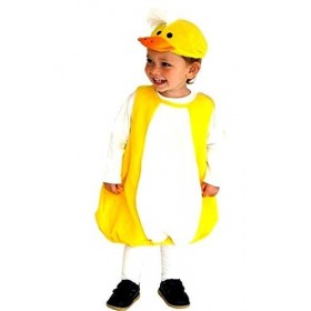 KIRALOVE - Costume Poussin Carnaval Halloween Animal Jaune Enfants Taille S 1 - 3 ans Idée cadeau Fête