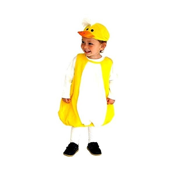 KIRALOVE - Costume Poussin Carnaval Halloween Animal Jaune Enfants Taille S 1 - 3 ans Idée cadeau Fête