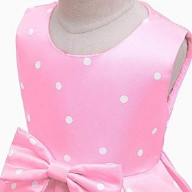 Enfants Bébé Filles Robe Tutu à Pois avec Bandeau Doreille, Déguisement pour Fête de Noël Carnaval Anniversaire Halloween, S