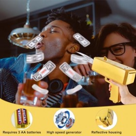 Pistolet à billets, pistolet à billets, pistolet à billets, pistolet à billets, pistolet à billets, pour films, fêtes, jeux d