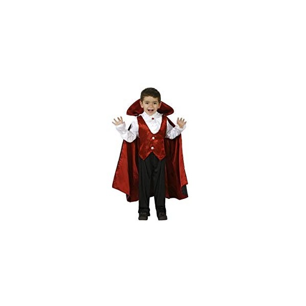 Atosa-95282 Costume-Déguisement Vampire 5-6 Ans, 95282, Rouge, 116 cm