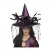 Smiffys Chapeau sorcière Violet Femme Halloween