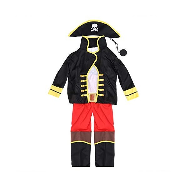 6 Pièces Déguisements Dhalloween Costume Dhalloween Costume De Performance De Fête Déguisement Cosplay Fête Pirate Costume 