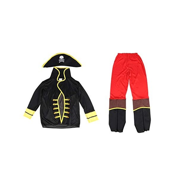 6 Pièces Déguisements Dhalloween Costume Dhalloween Costume De Performance De Fête Déguisement Cosplay Fête Pirate Costume 